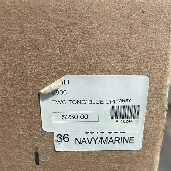 Stivali 2 tone blue/honey boots. Sz 6.5 - Picture 11 of 11